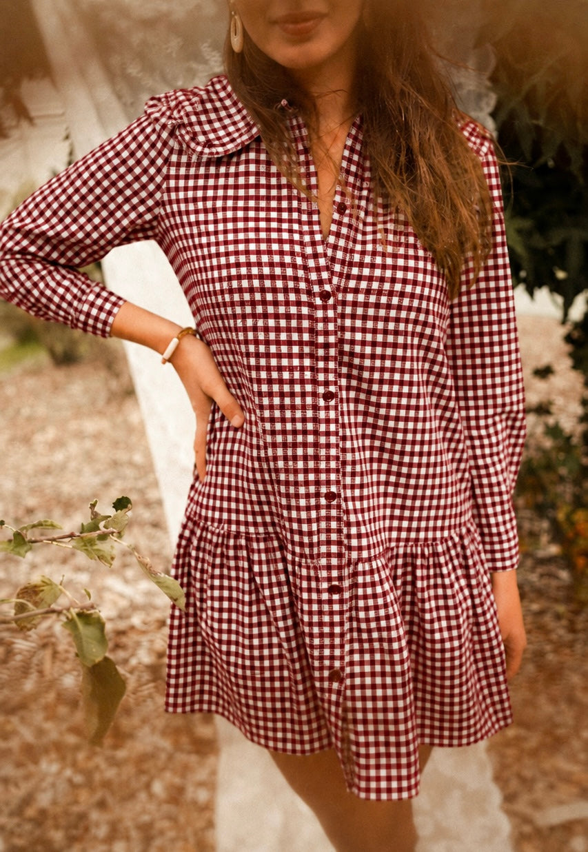 Jurk Amber Bordeaux