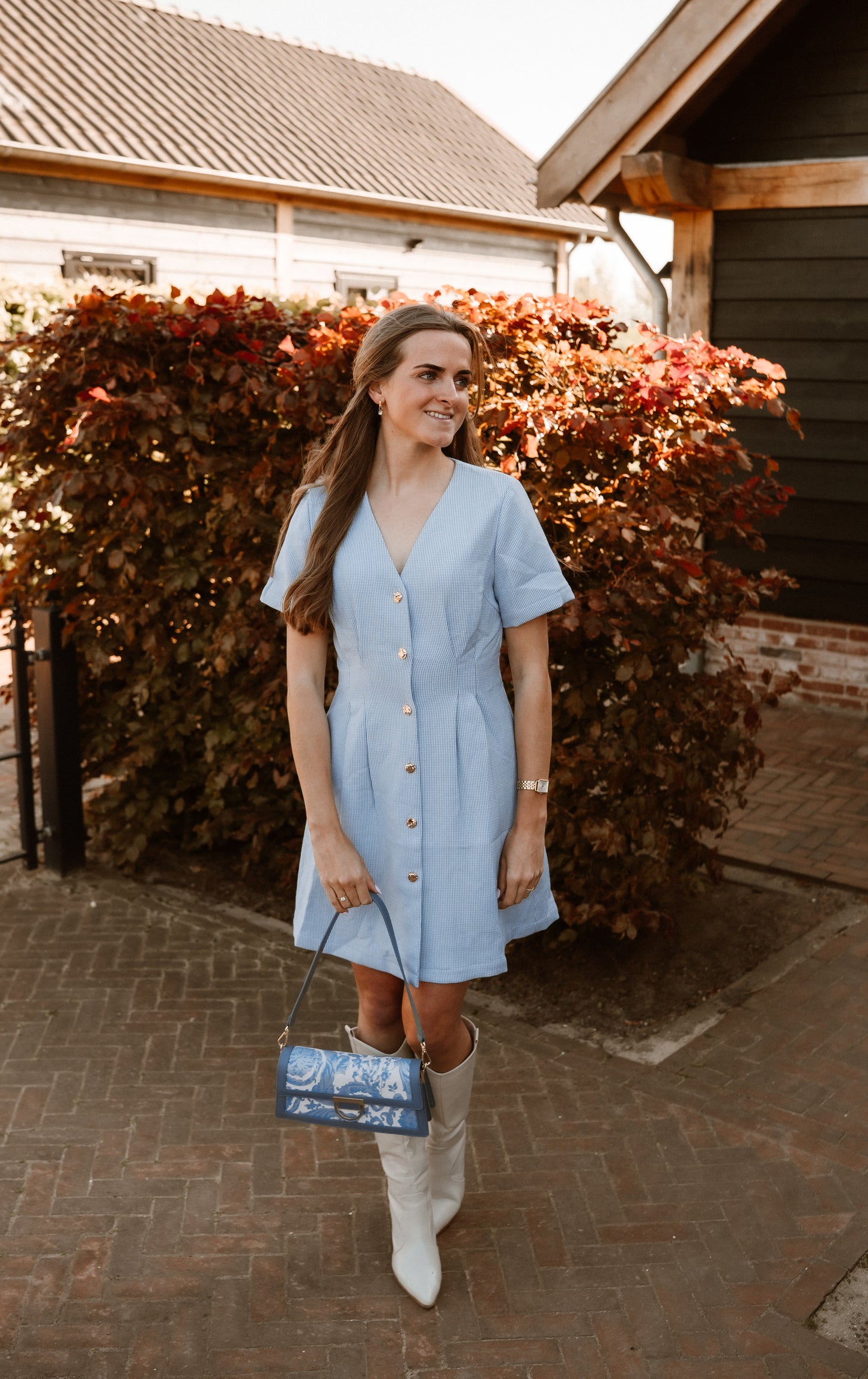 Jurk Olivia blauw