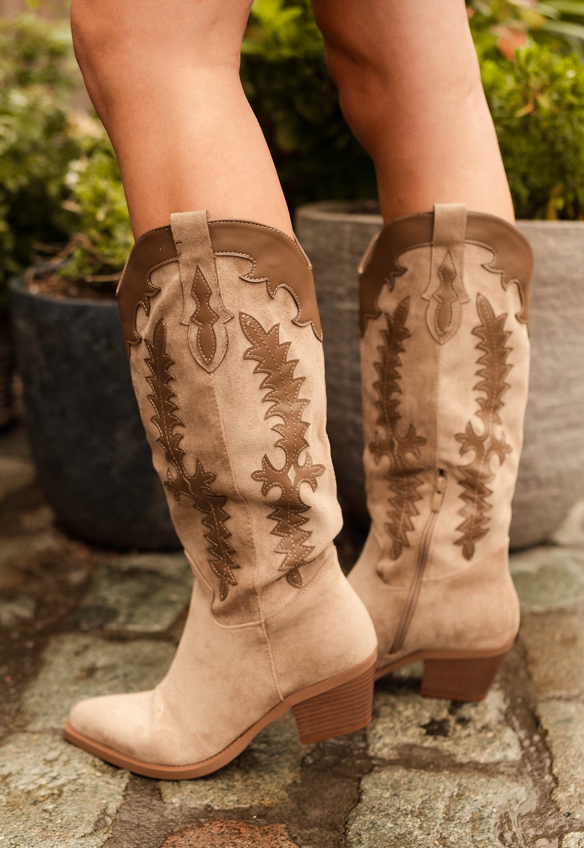 Cowboylaarzen Beige