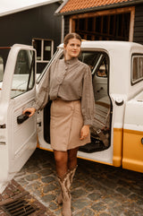 Rok Suède Beige