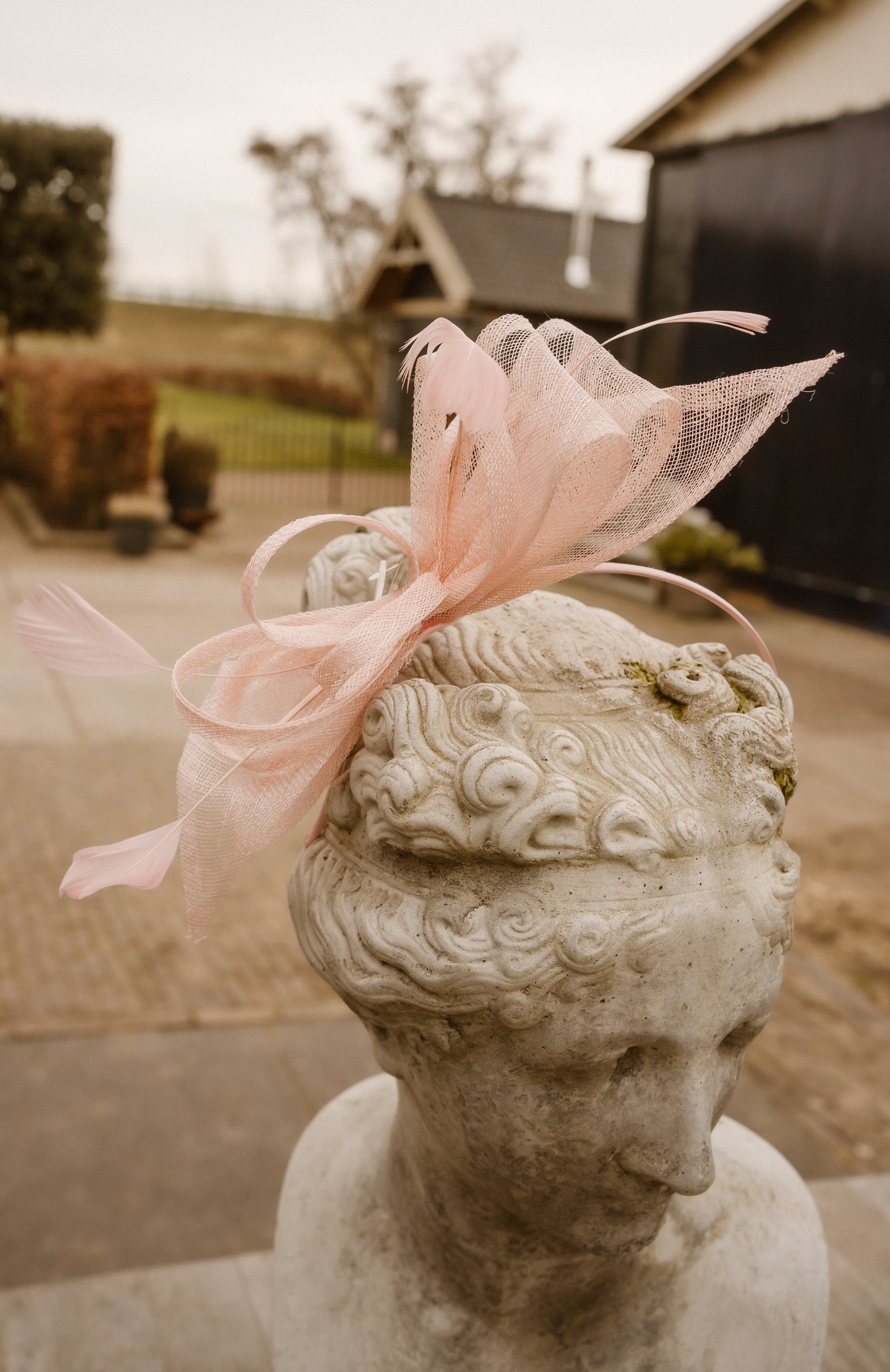 Fascinator Celine roze