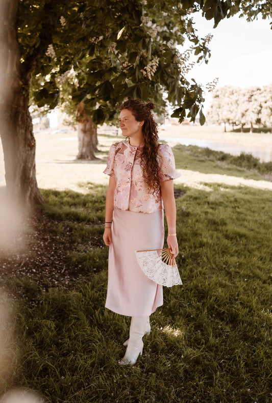 Rok satin lichtroze