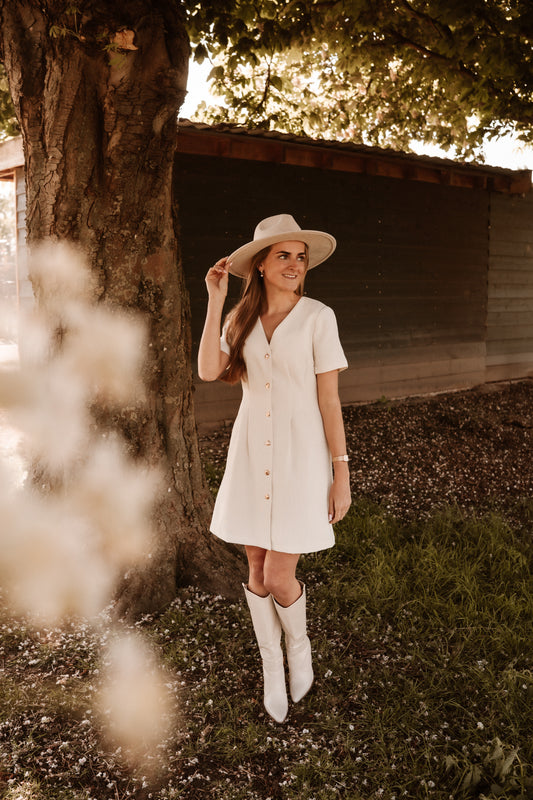 Jurk Olivia offwhite