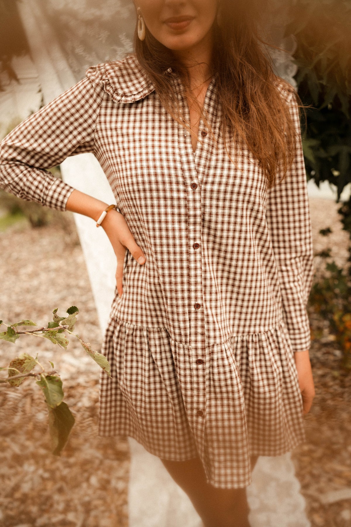 Jurk Amber Bruin