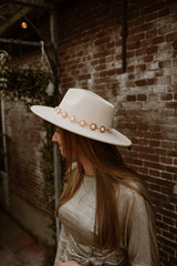 Hoed Pearl beige
