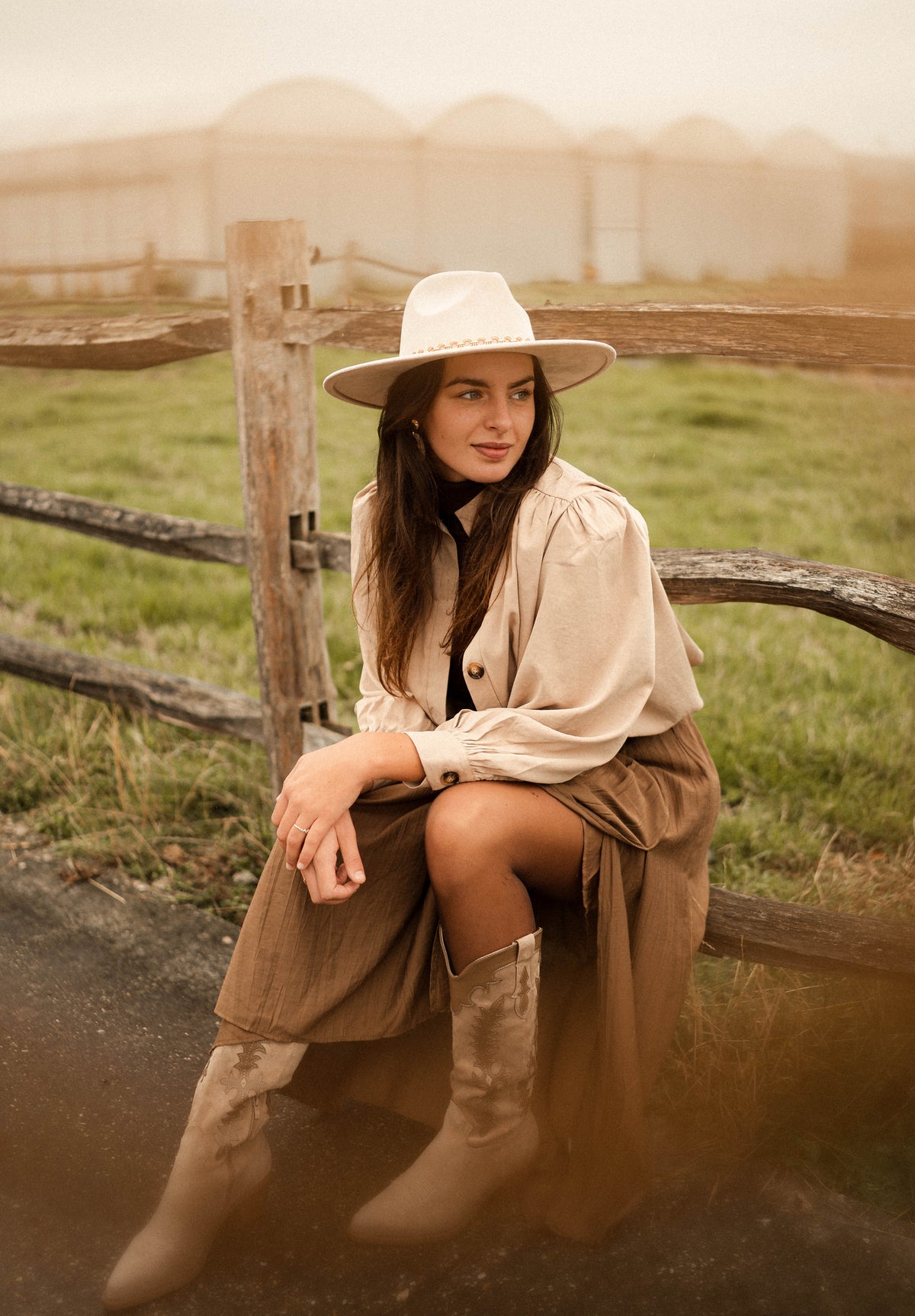 Cowboylaarzen Beige
