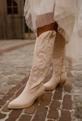Cowboyboots suede beige