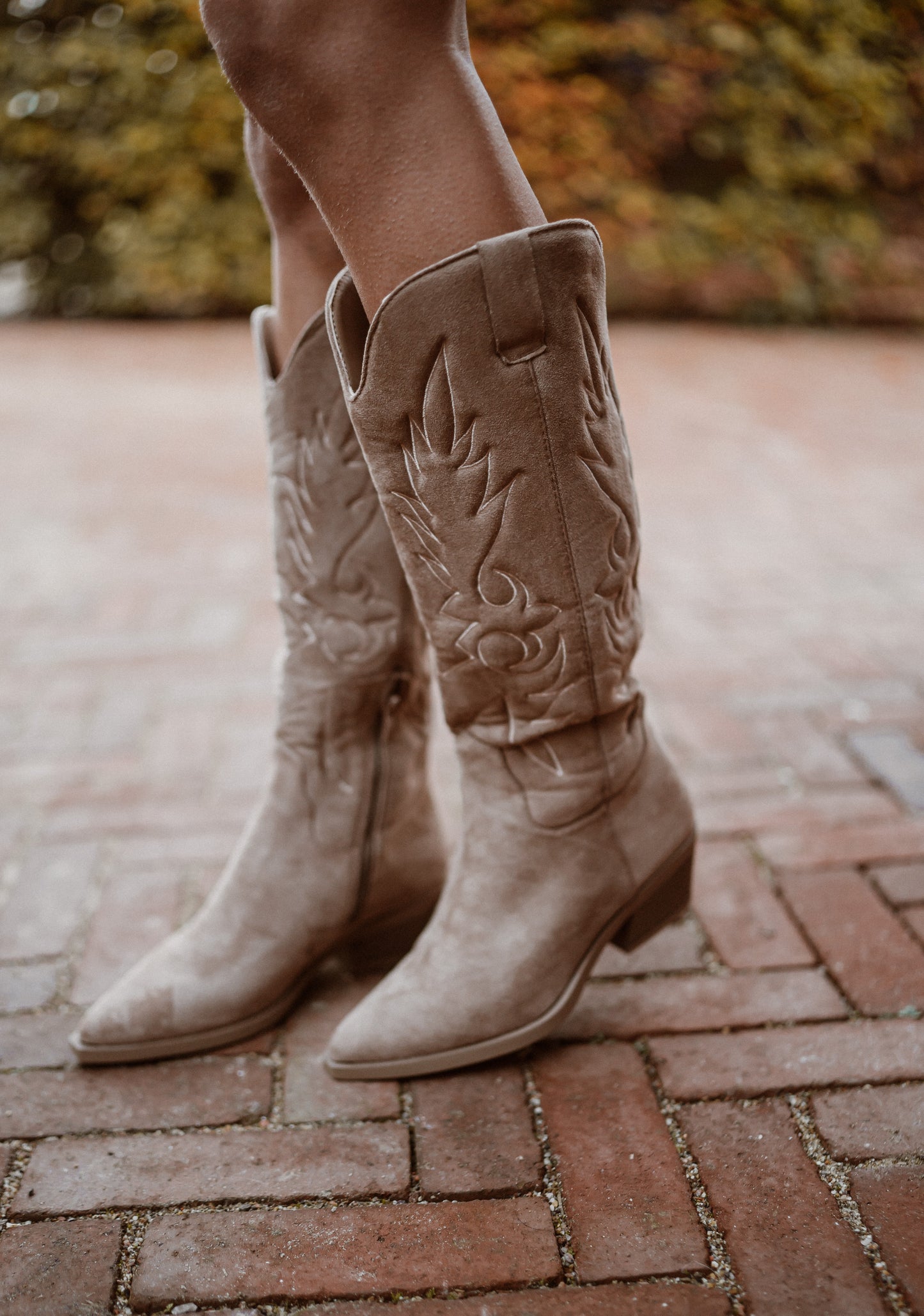 Cowboyboots suede taupe