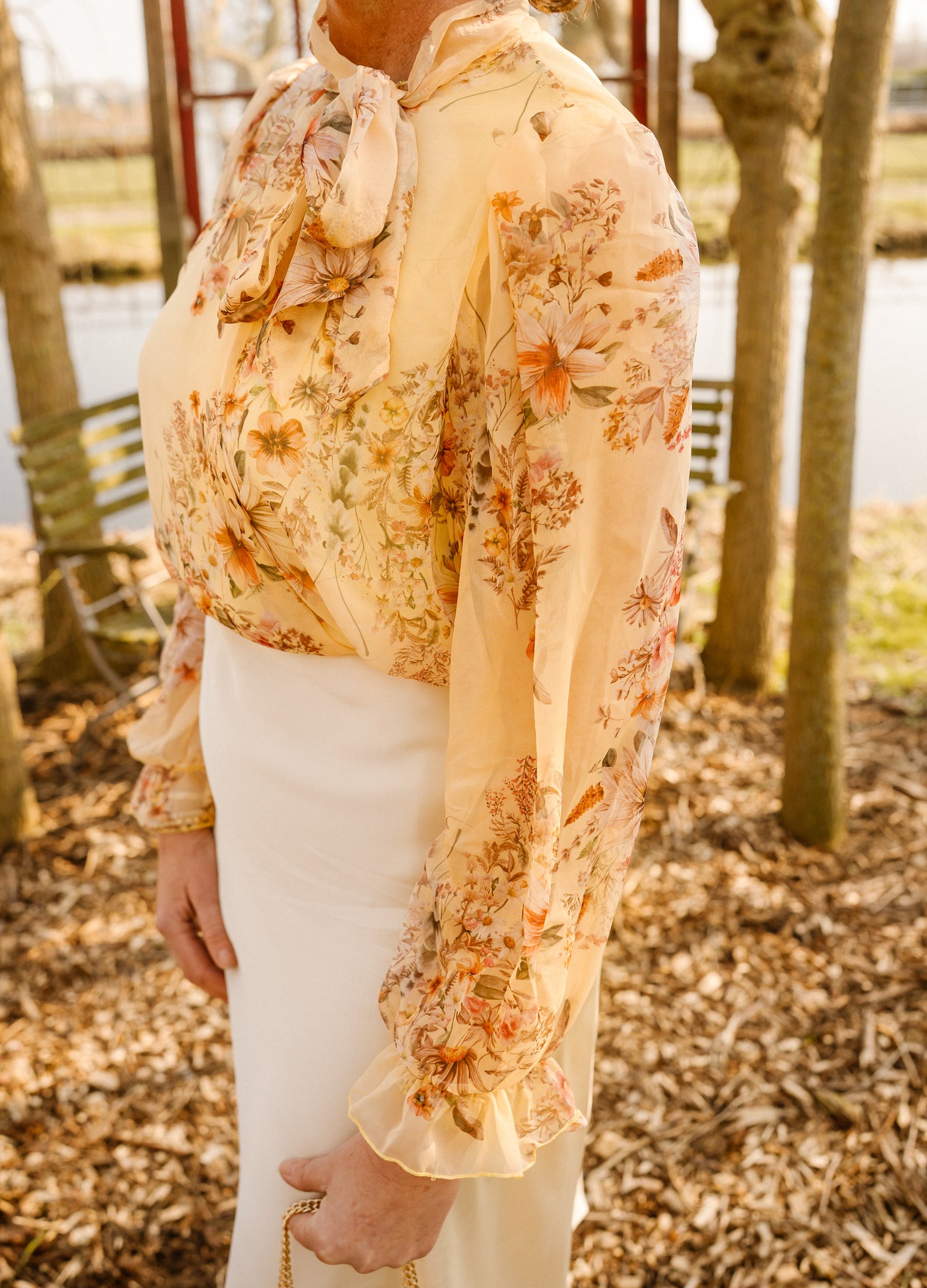 Blouse Fleur geel