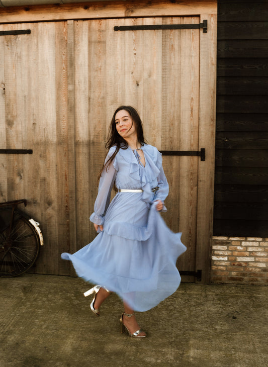 Jurk Estelle blauw